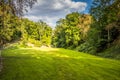 The deer moat JelenÃÂ­ pÃâ¢ÃÂ­kop in the area of the Prague castle in summer Royalty Free Stock Photo